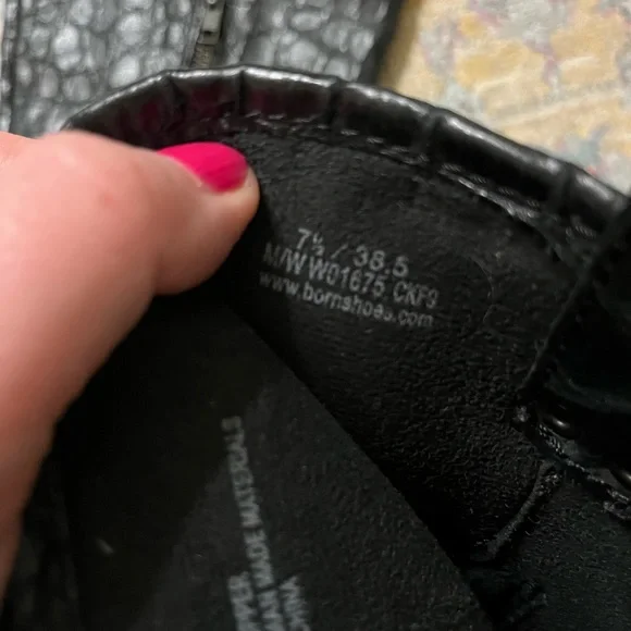 Born unique textured leather black boots - Picture 4 of 7